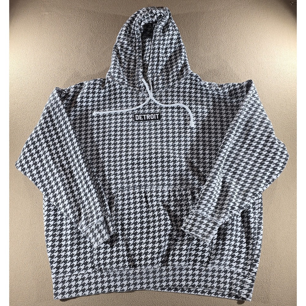 Ink Detroit Houndstooth Premium Heavyweight Pullover Hoodie XL